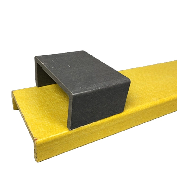 High Quality Fiberglass GRP C Channel Profile, FRP Pultrusion C Channel