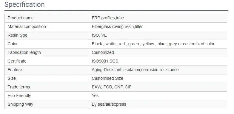 FRP Pultrusion Reforcing Fiberglass Bar